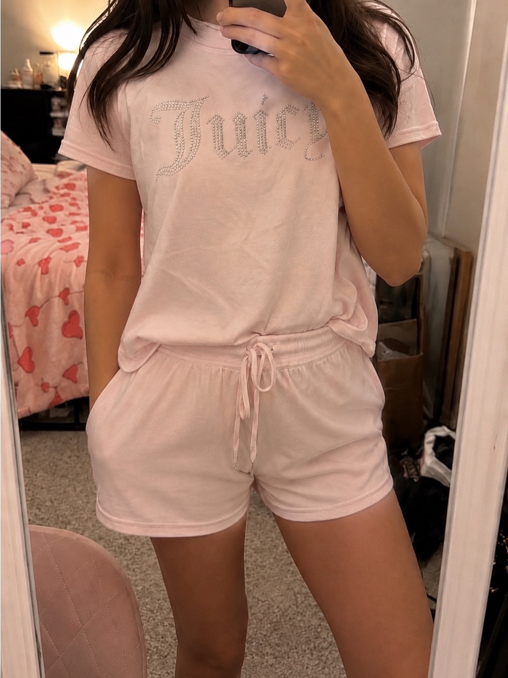 Juicy Couture light pink lounge set